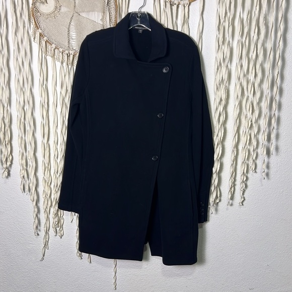 James Perse French Terry Trench Long Sleeve Jacket with Pockets Size 4/XL - Picture 6 of 14